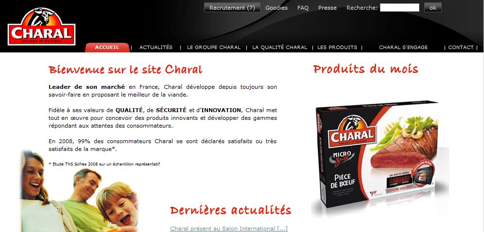 site-charal Le site de Charal