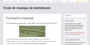 Nouveau site pour l'école de musique de Heimsbrunn