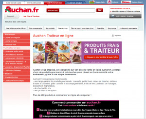 traiteur en ligne auchan